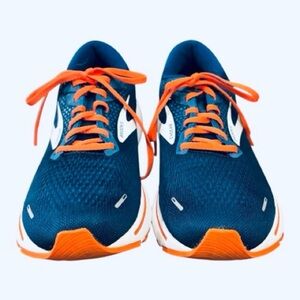 Brooks Ghost 14. Men’s Size 10. Blue and Orange Athletic Running Sneakers.